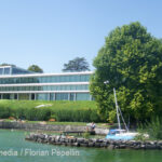 Schaller Uto am Sitz des europäischen Fussballs